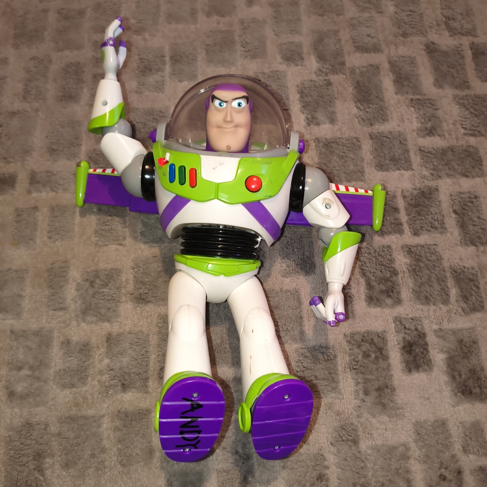 Buzz Lightyear Action Figure - Green and White